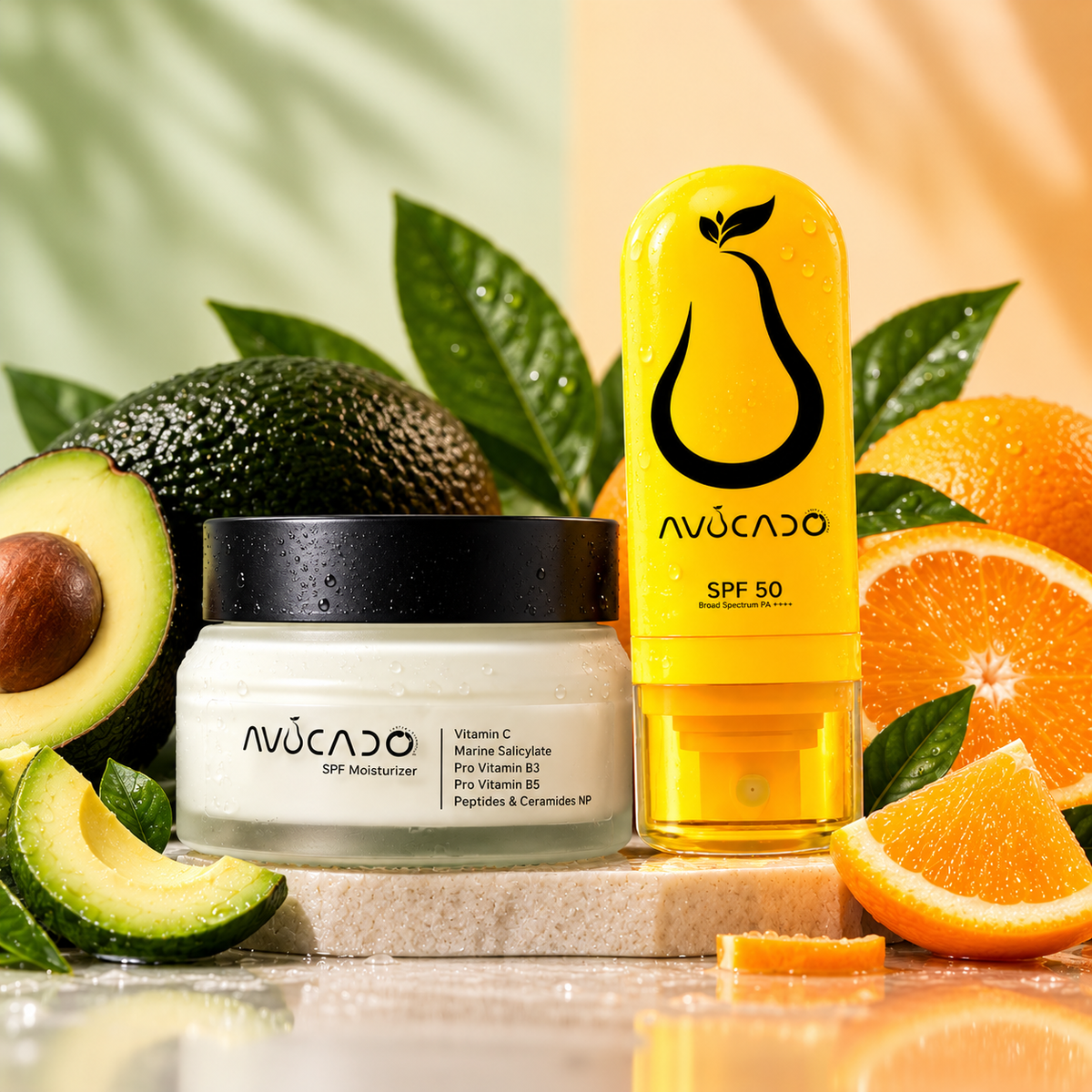 Ultimate Daily Sun & Skin Care Duo | Moisturizer + Next-Gen Sunscreen SPF 50 PA++++ | Vitamin C | Glutathione | Niacinamide | Alpha Arbutin | Matmarine™ | Peptides & Ceramides | Pro Vitamin B5 | Brightening | Sebum Control | Acne-Prone Skin | Non-Greasy