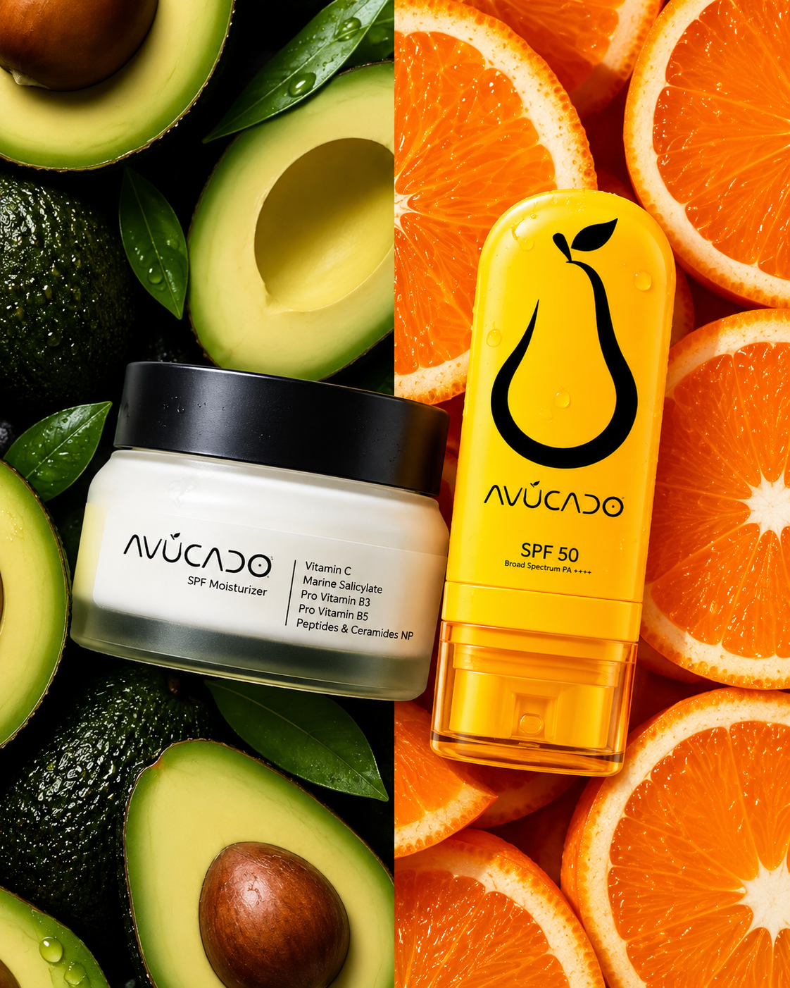 Ultimate Daily Sun & Skin Care Duo | Moisturizer + Next-Gen Sunscreen SPF 50 PA++++ | Vitamin C | Glutathione | Niacinamide | Alpha Arbutin | Matmarine™ | Peptides & Ceramides | Pro Vitamin B5 | Brightening | Sebum Control | Acne-Prone Skin | Non-Greasy
