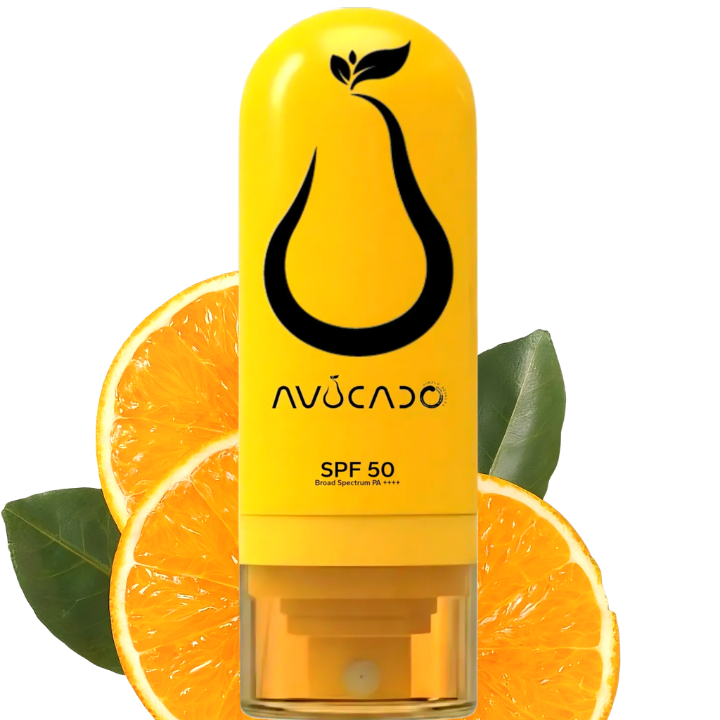 AVOCADO - Next Gen Sunscreen SPF 50 PA ++++ | Glutathione |  Vitamin C | Vitamin B3 | Alpha Arbutin | Salicylic Acid| Shea Butter | Uvinul T150 | Tinosorb M | Acne Prone | Oily/Normal - Dry Skin | Brightens and Rejuvenates Skin | Water Resistant